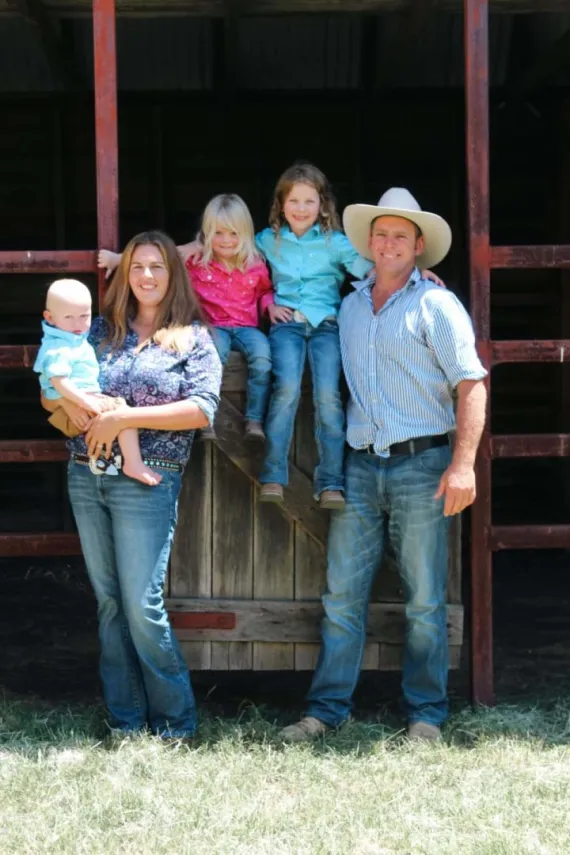 Ron and Brittany Grant with kids